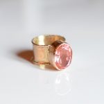 Quartz Morganite Statement Ring Quartz Morganite Statement Ring