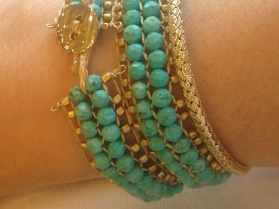 Turquoise Peyote Bracelet