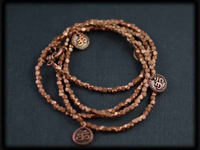 Copper Omh Wrap Bracelet