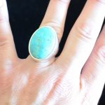 Turquoise and Sterling Statement Ring