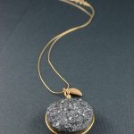 Quartz Druzy Pendant Necklace