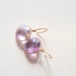 Lavender Quartz Drop Earrings