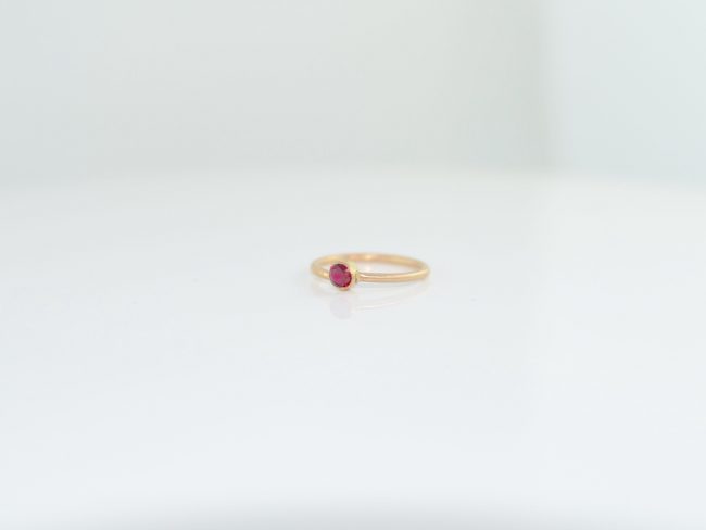 Stackable Garnet Ring