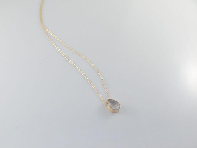 Blue Moon Tear Drop Necklace