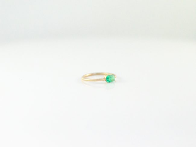 Stackable Emerald Ring