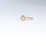 Rose Gold Filled Stackable CZ Teardrop Ring