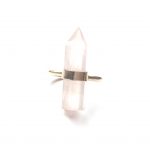 Single Point Rose Quartz Ring